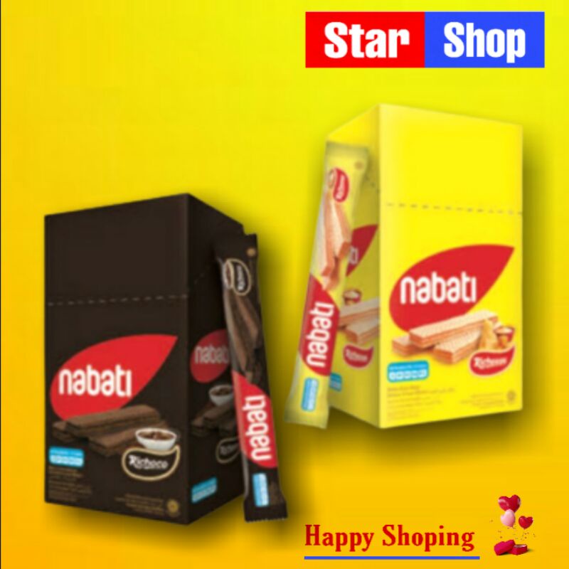 

NABATI WAFER coklat keju 1 Box isi 20 pcs 7,5gr