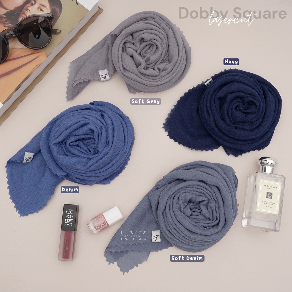 K͙Y͙Z͙ HIjab Dobby Square/Potton Dobby/Hijab Square Lasercut