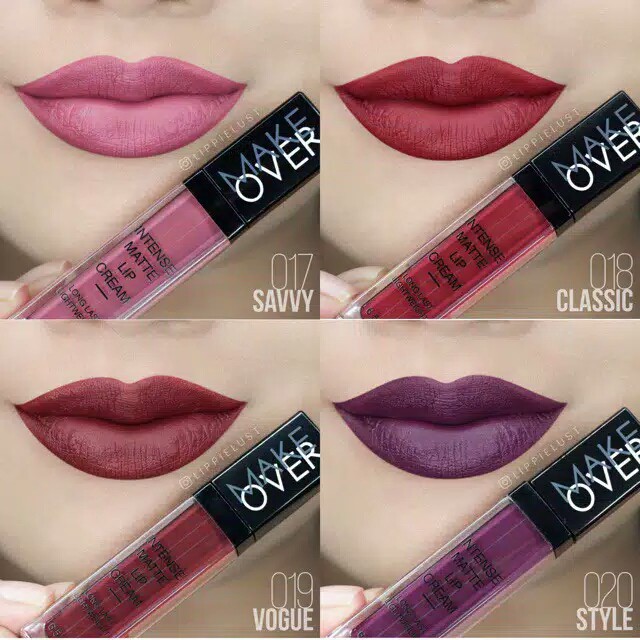 Makeover Intense Matte Lipcream (dengan warna terbaru)