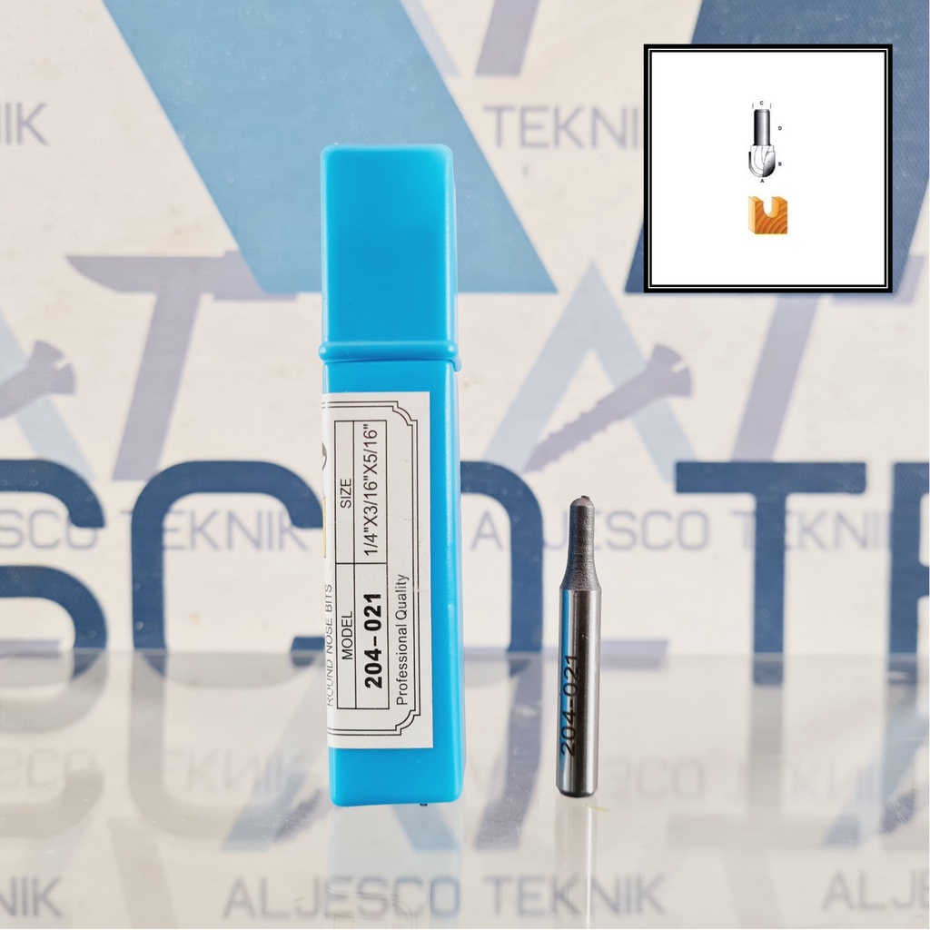 BENZ 204-021 MATA PROFIL BULAT 5MM ROUND NOSE BITS