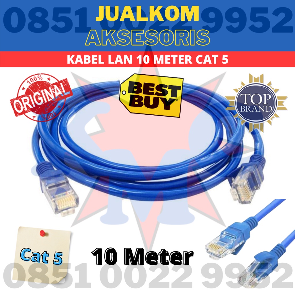 KABEL LAN 10 METER CAT 5