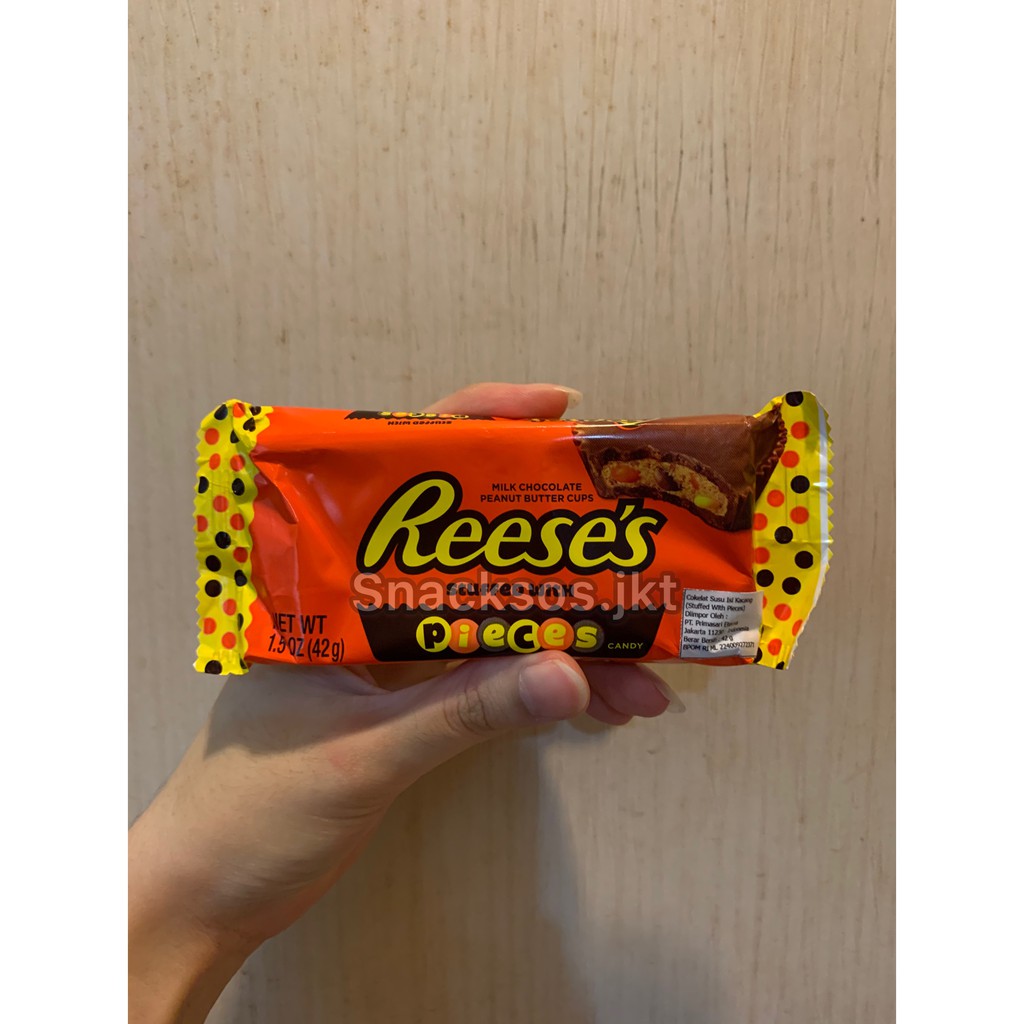 REESE'S MILK CHOCOLATE PEANUT BUTTER CUPS STUFFED WITH PIECES CANDY - REESES