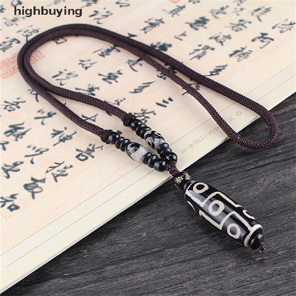 Hbid 1Pc Kalung Rantai Liontin Mata Sembilan Tibet Untuk Wanita