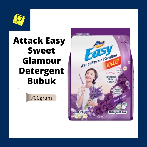 Attack Easy Powder Sweet Glamour / Deterjen Bubuk / Deterjen Attack / 700gr / Kao