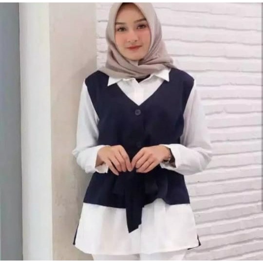 KEMEJA ALEMIA /FASHION TERBARU / BLOUSE MOSCREPE / ALEMIA BLOUSE