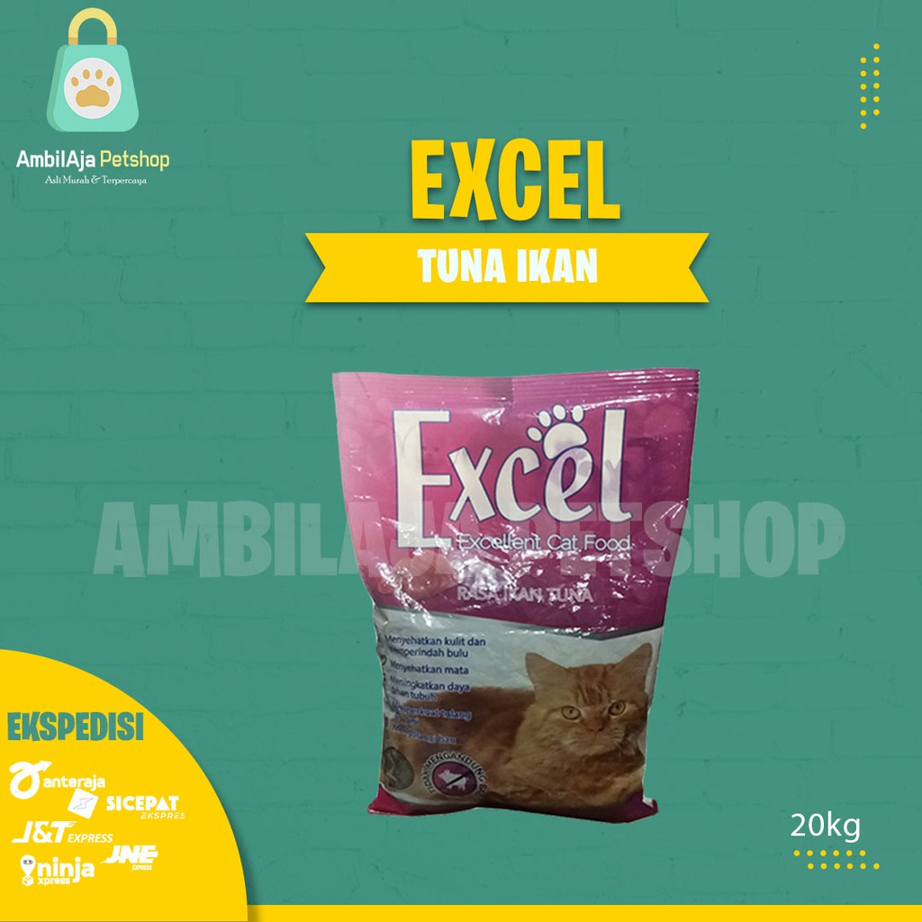 Makanan Kucing murah EXCEL 20kg ALL VARIAN