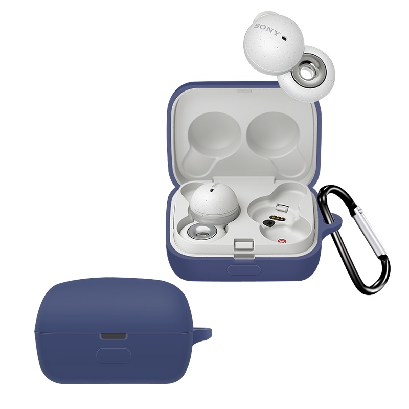 Soft Case Silikon Earphone Bluetooth Wireless Sony LinkBuds WF-L900 Anti Jatuh Dengan Gantungan Kunci