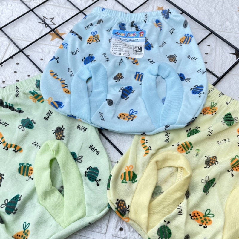 3 PCS Celana POP Motif Lucu Bayi Baru Lahir Newborn DNW BABY