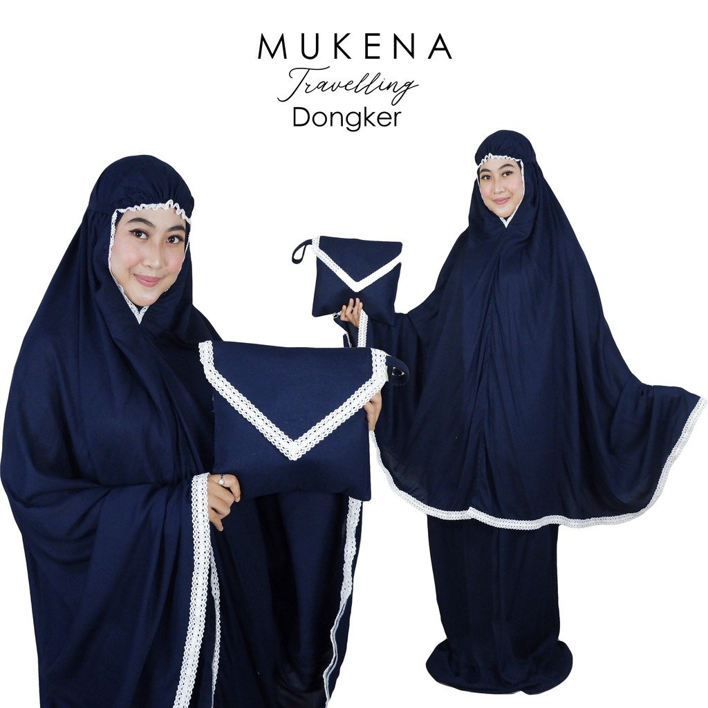 Mukena Dewasa Travelling Rayon Polos