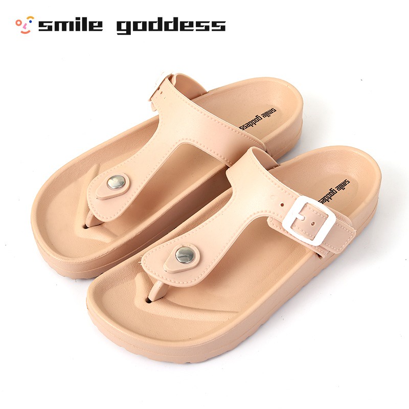 ♥DPS829♥ S30 Sandal Jepit Wanita Sendal Teplek Slip Flat Fashion