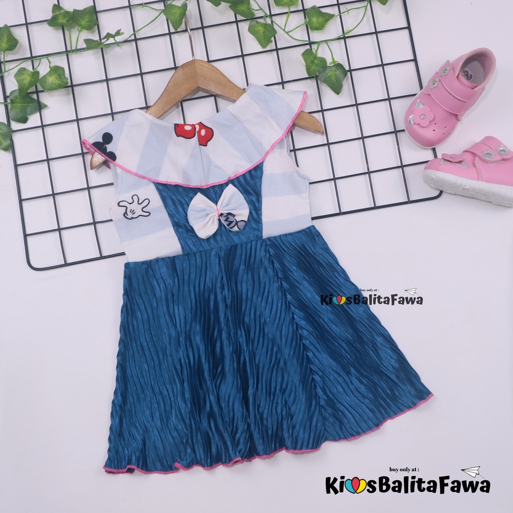 Dress Najwa uk 1-2 Tahun / Baju Anak Perempuan Gaun Pesta Import Murah Dres Cantika Yukensi