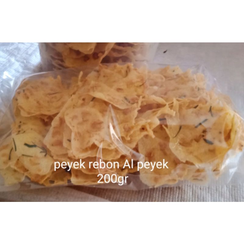 

peyek/kasreng rebon 200gr gurih renyah + daun jeruk