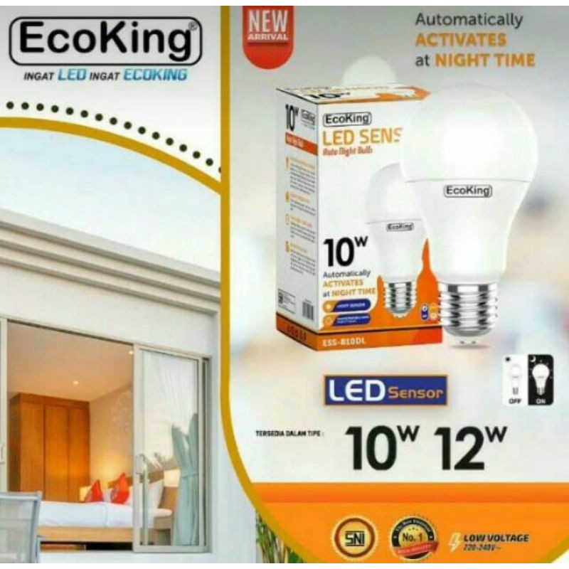 Lampu LED sensor siang malam