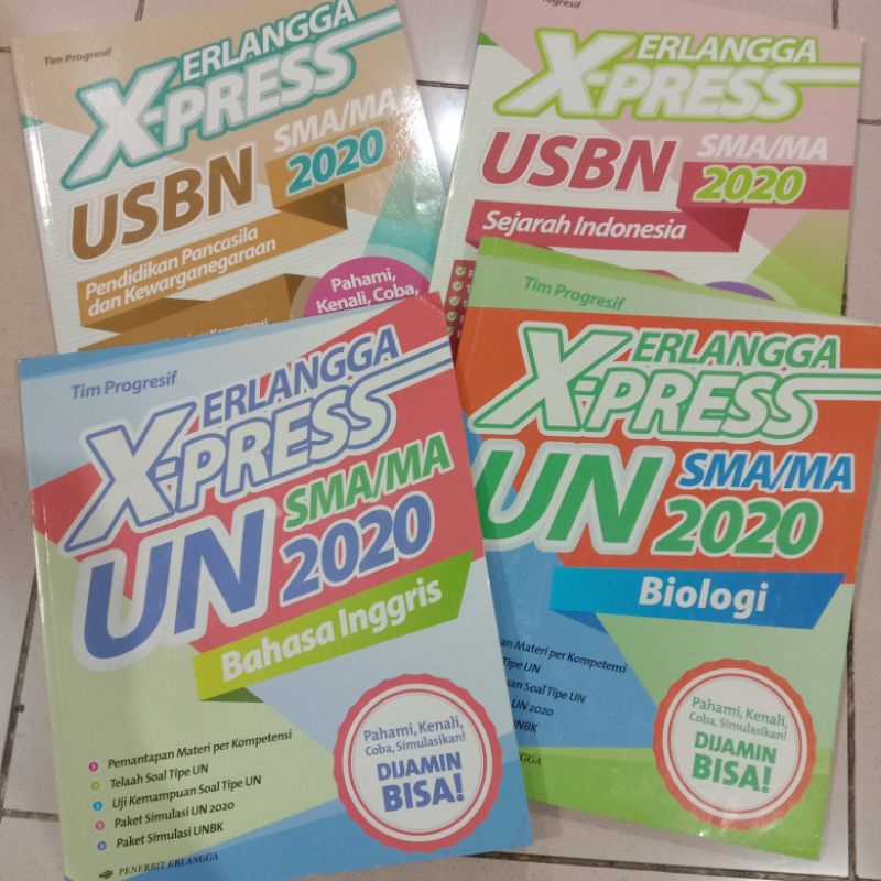 Nego‼️USBN Erlangga Xpress SMA 2020 | Inggris PPKn Sejarah Biologi Soal SBM UN