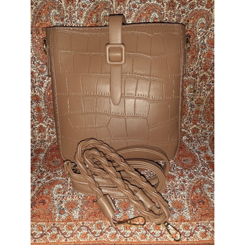 Tas Hobo Croco Coklat
