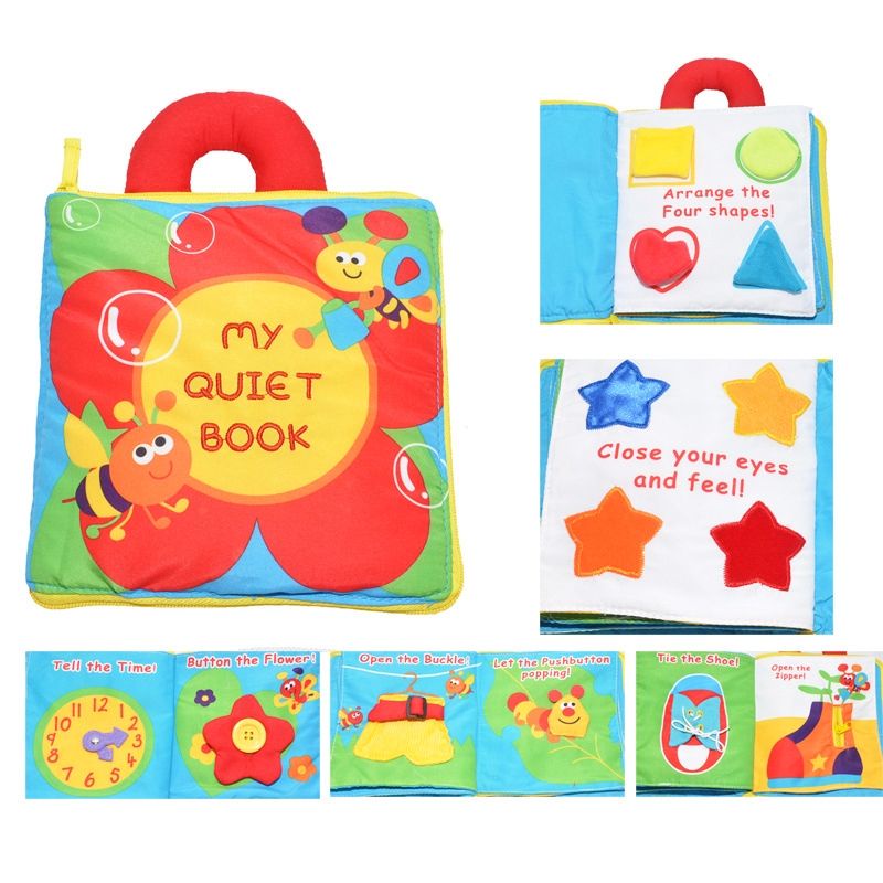 New Mainan Buku Kain Bayi Soft Book Edukasi Belajar Mandiri