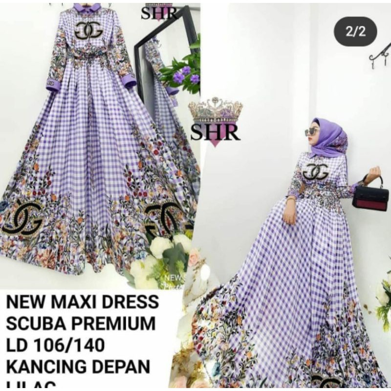 gamis SHR kotak+hijab SHR ORI