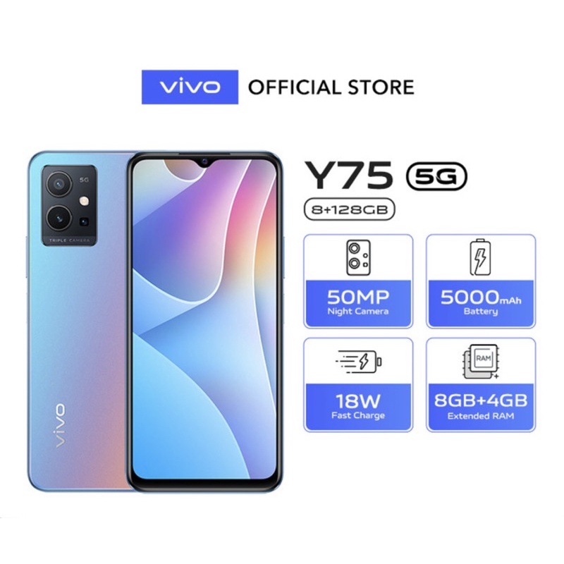 Vivo Y75 5G Ram 8/128Gb Resmi New
