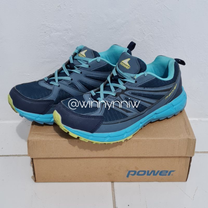 Power Sepatu Olahraga Sport Shoes Navy Blue Original Preloved Murah Shopee Indonesia