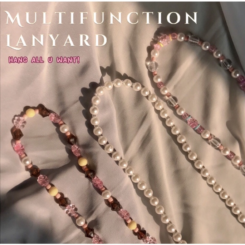 

[ready stock] MULTIFUNCTION LANYARD BARBIE SERIES || Lanyard Pod || Lanyard Manik - Manik || Shabé