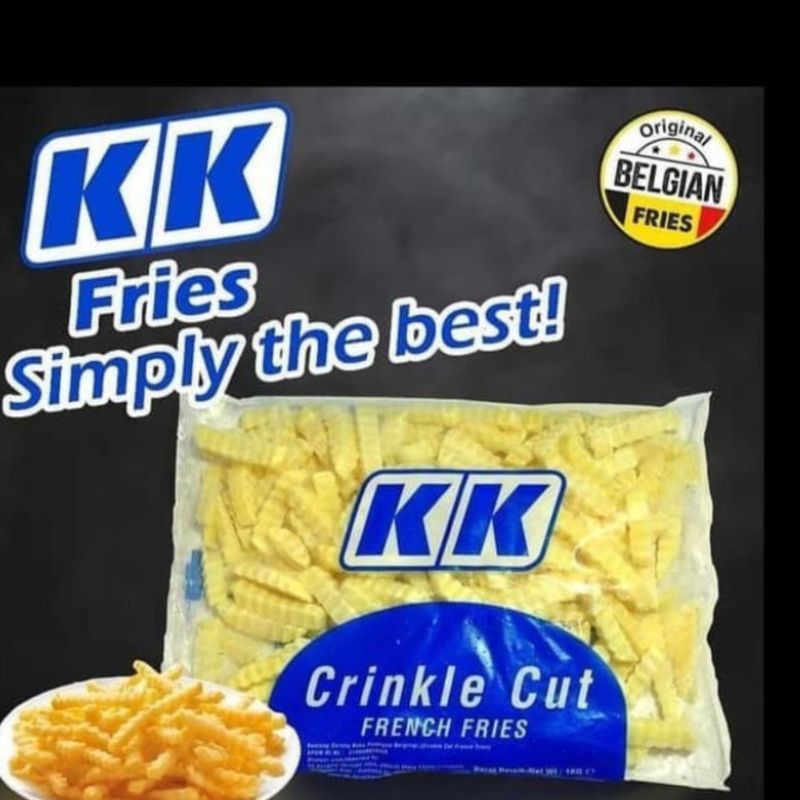 

kentang kk crinkle cut bergelombang 1kg