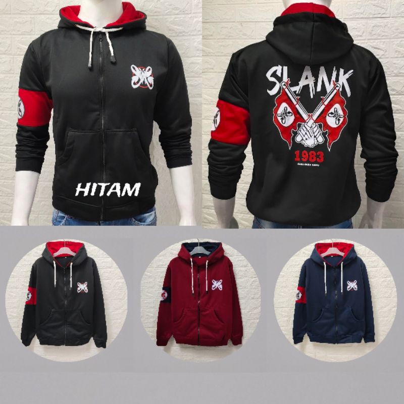 SWEATER ZIPPER SLANK BAHAN FLEECE