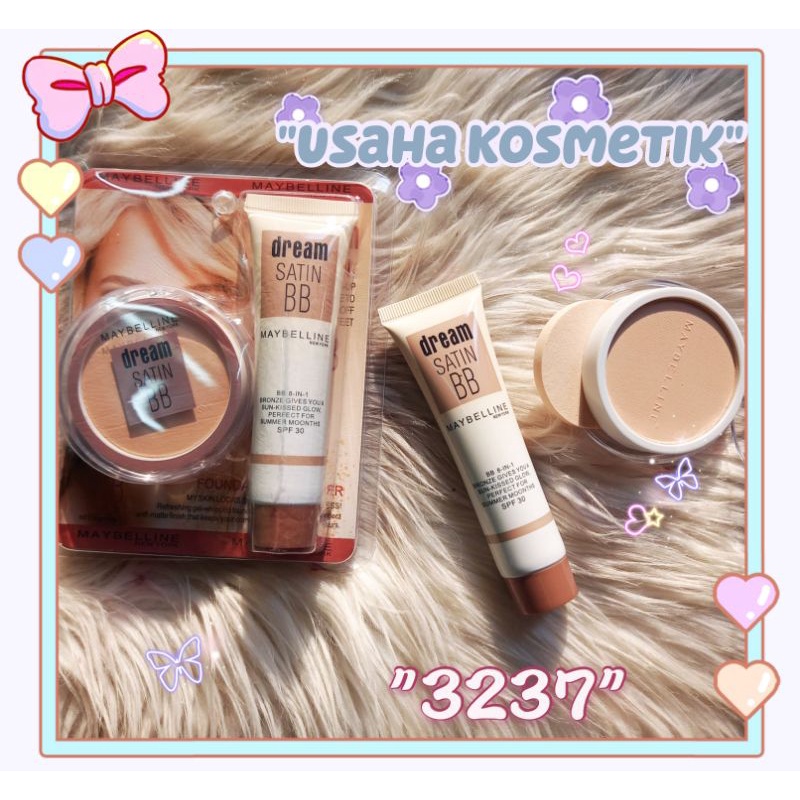 PAKET MAYBELLINE BEDAK  + FOUNDATION | CONTOUR STICK NO. 3348 | 3356