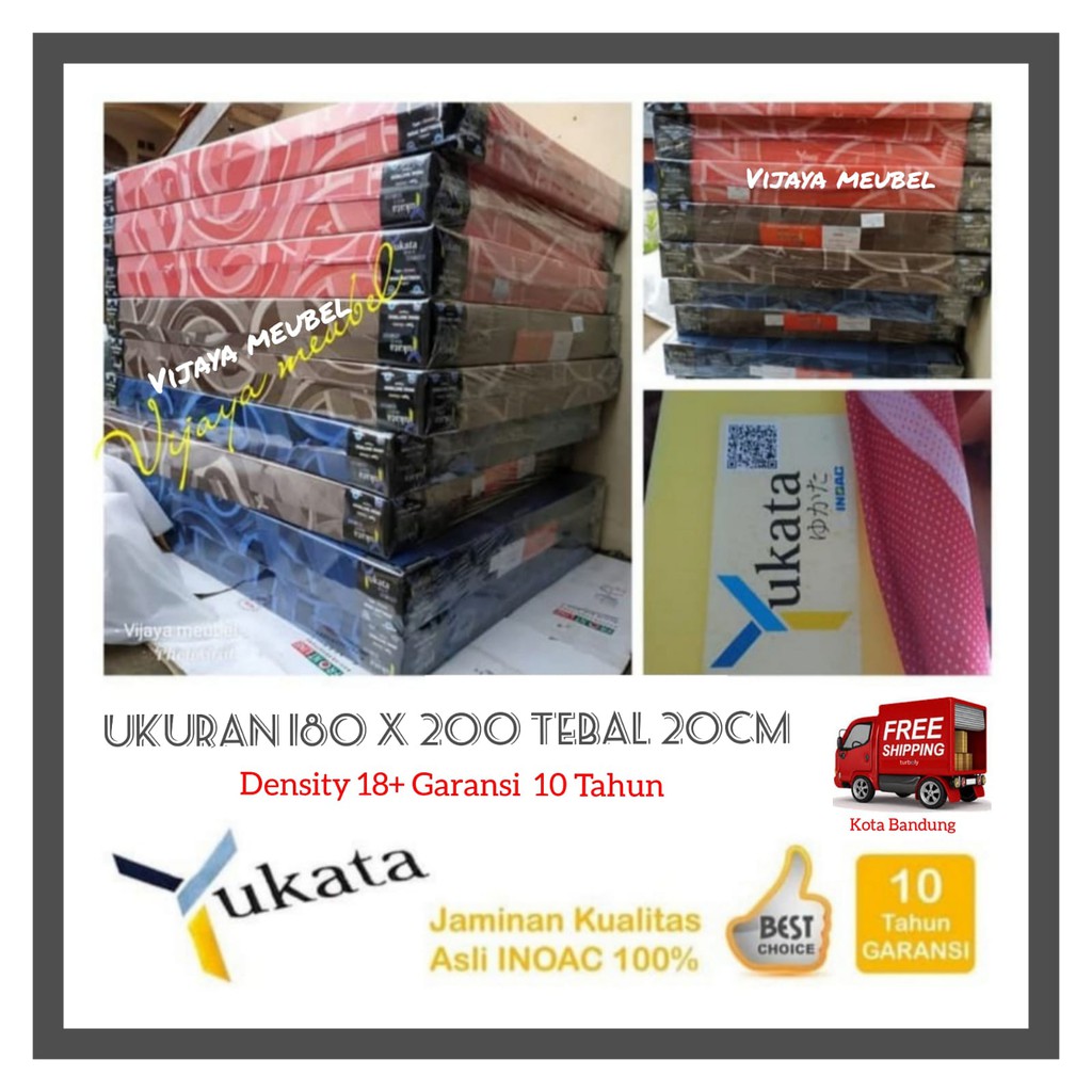 Kasur Busa Inoac Yukata 180x200 tebal 20cm BANDUNG