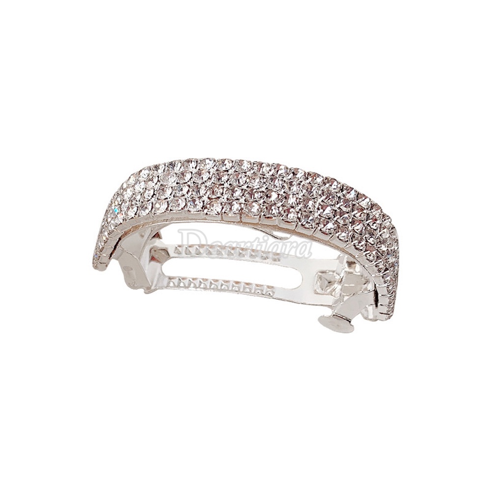 Exquisite Diamond-studded Hairpin Back Head Temperament Clip All-match Ponytail Buckle New Pan Hair Headdress Women