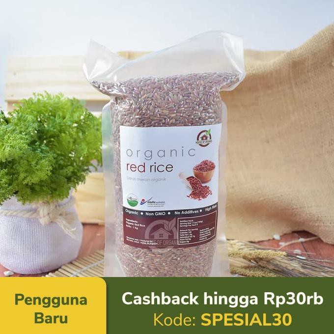 

BERAS- HOUSE OF ORGANIX ORGANIC RED RICE ( BERAS MERAH ORGANIK ) -UNGGULAN.