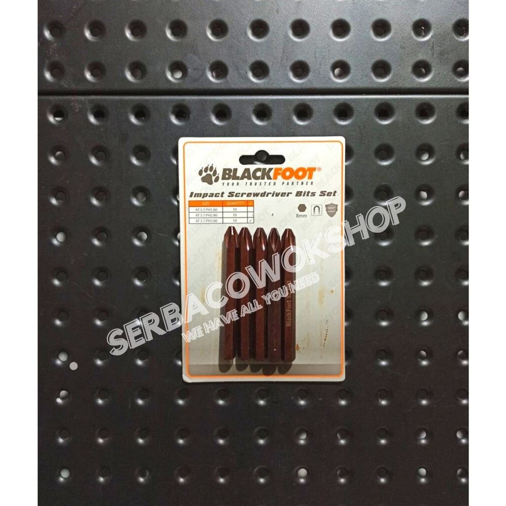 Blackfoot Mata Obeng Ketok S2 Material PH1- PH2 - PH3 x 80 mm Tipe + Plus Termurah Berkualitas