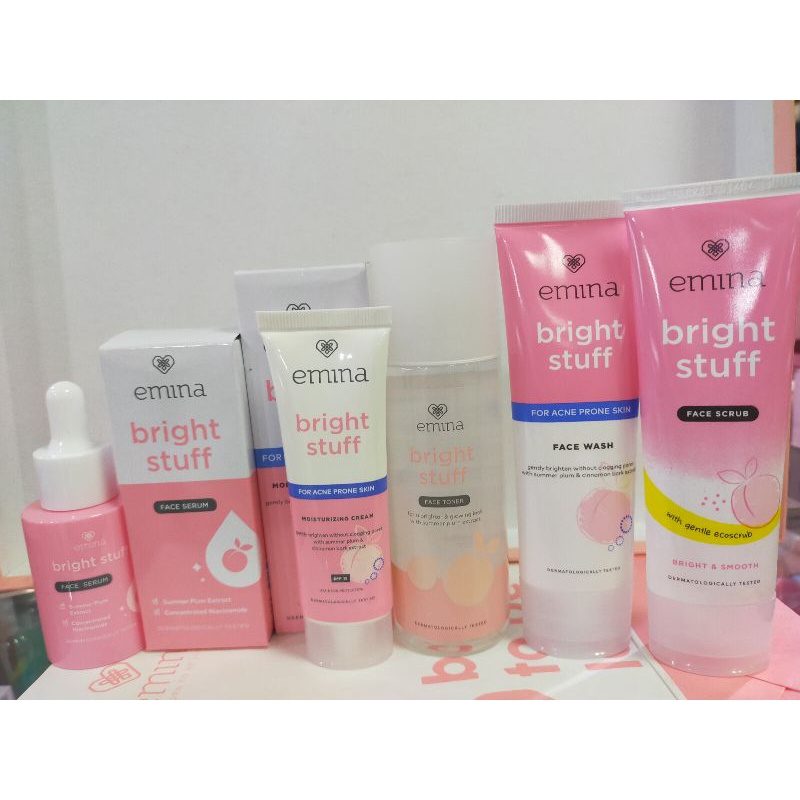 Emina Bright Stuff Acne Prone Paket Lengkap