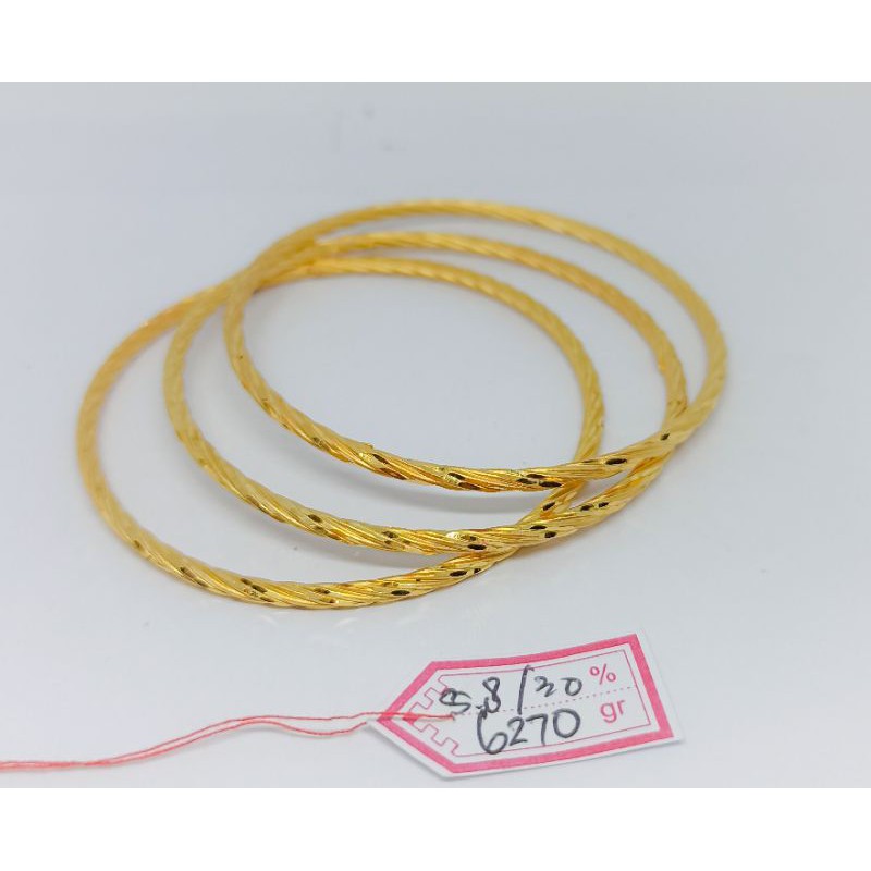 Gelang krincing cartier emas asli 30% bisa dijual kembali