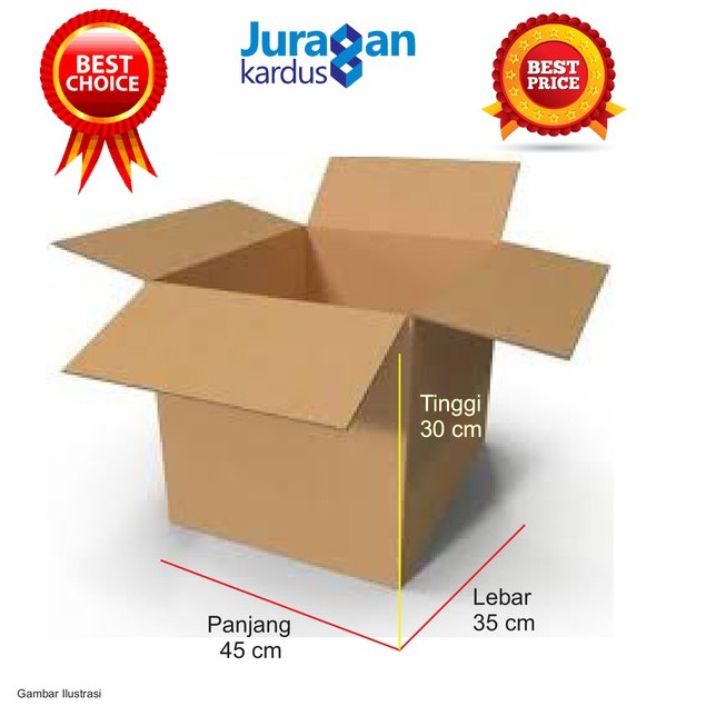 

Kardus Polos 45x35x30 cm
