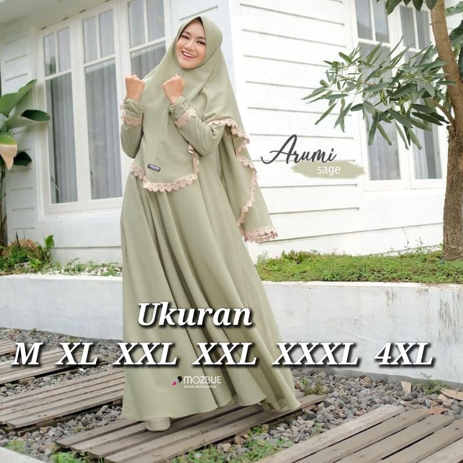 {Wat31au22ᴾ} ARUMI SYARI GAMIS SYARI JUMBO UKURAN M L XL XXL XXXL 4XL GAMIS SET BUSUI DRESS MURAH PL