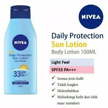 Nivea Daily Protection Sun Lotion Spf 33 100ml