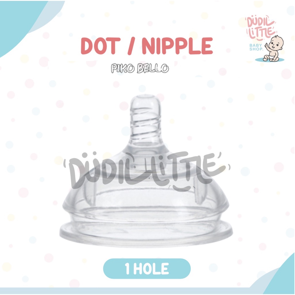 Nipple sippy &amp; straw drink botol susu PIKO diameter leher 70mm