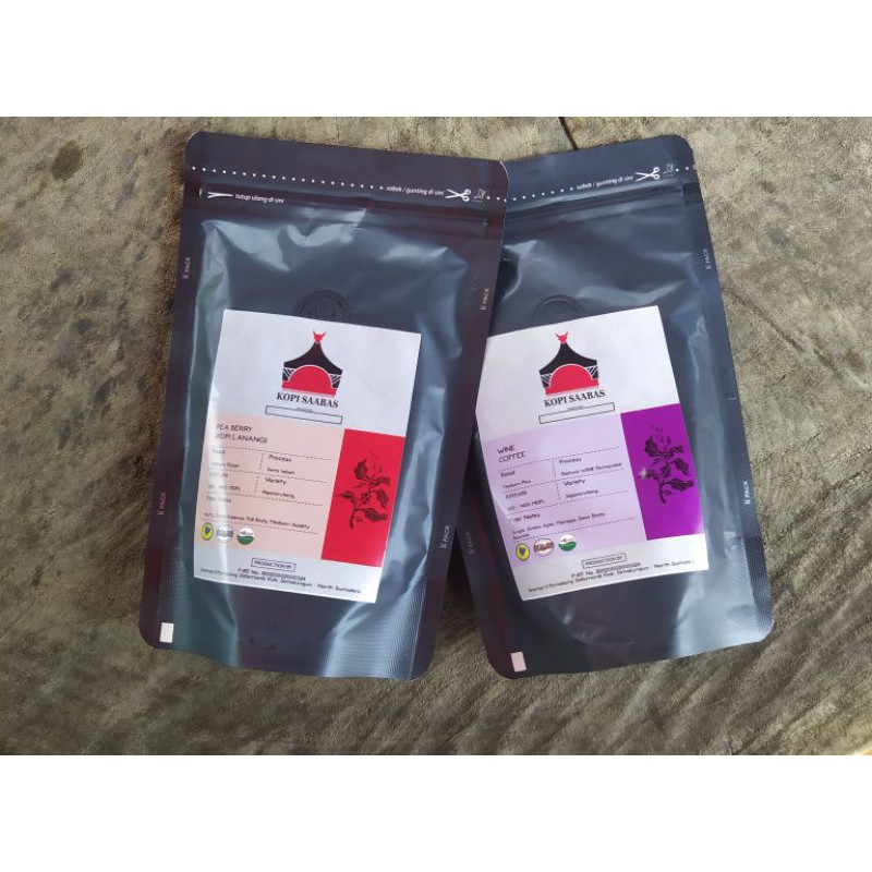 

Kopi bubuk, Pea berry/wine simalungun 100 gr
