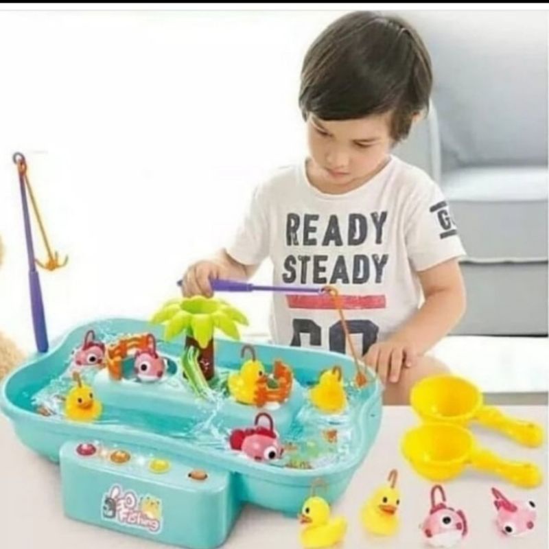 Kado anak mainan  anak alat pancing edukasi Fishing Duck