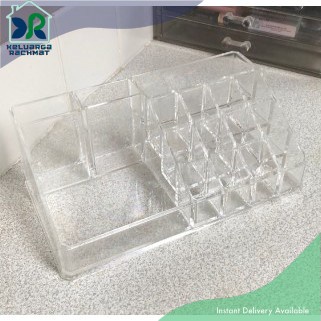 BONTANG TEMPAT LIPSTICK AKRILIK/ ACRYLIC MAKE UP CASE ORGANIZER 1107 MAKEUP STORAGE