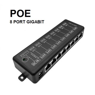 Poe Gigabit Poe Injektor 8Port Gigabit Poe Central 8 Port Gigabit  Poe 8 Port Gigabit