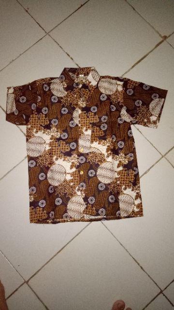 Hem Batik Katun Anak Sogan Size M