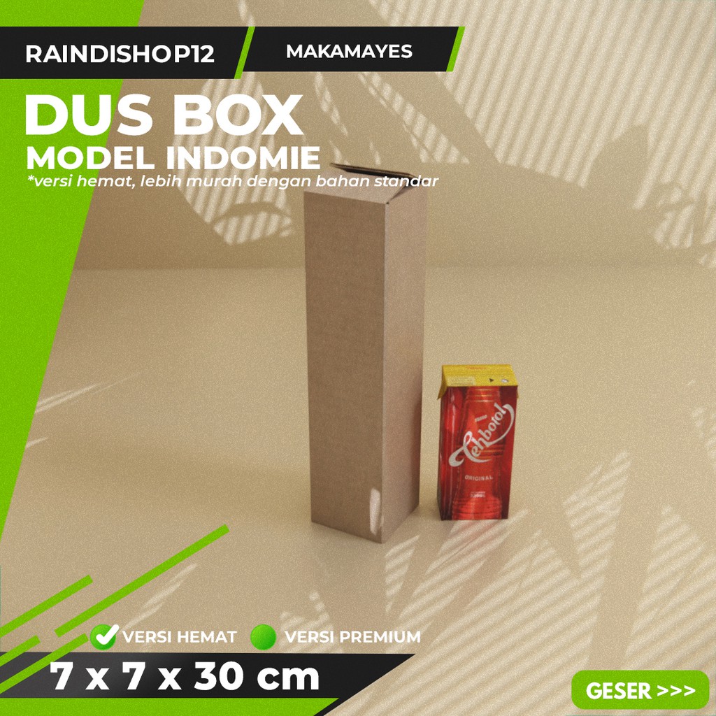 

BOX 7 X 7 X 30 CM KARDUS KOTAK KEMASAN PACKAGING KADO POLOS
