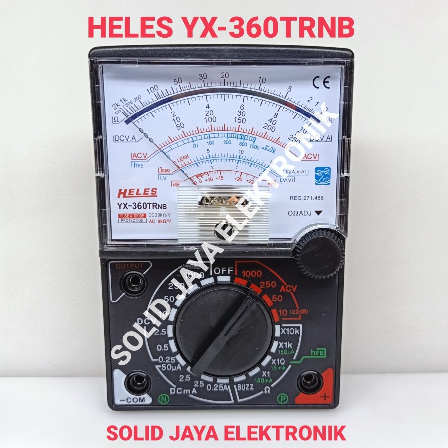 MULTI TESTER HELES YX-360TRNB ANALOG MULTITESTER METER AVOMETER YX 360 TRNB YX360 ASLI ORIGINAL