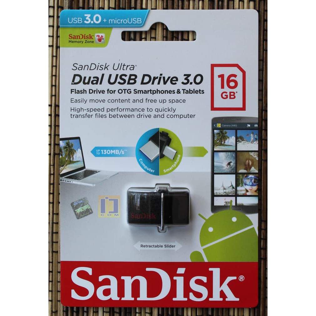 Flashdisk SanDisk Ultra OTG 16GB USB 3.0