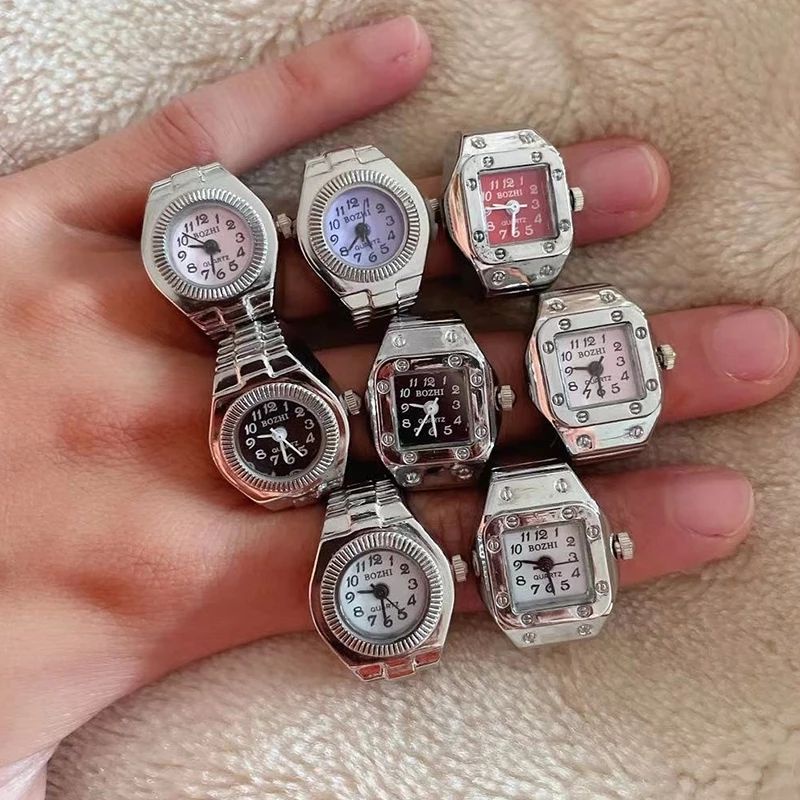 Jam jari tangan unik pria wanita cocok. Jam cincin analog hidup bonus batrai cadangan.