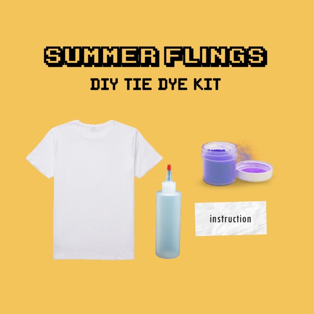 summerflings tie dye kit / alat tie dye / kaos tie dye