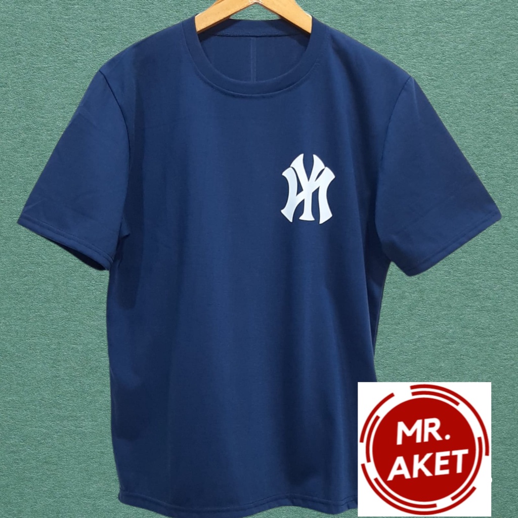 KAOS OBLONG PRIA DEWASA LENGAN PENDEK MOTIF NEW YORK BAHAN KATUN UKURAN L.XL