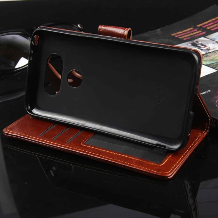 LEATHER CASE LG G5 LG G6 LG Q6 FLIP WALLET CASING