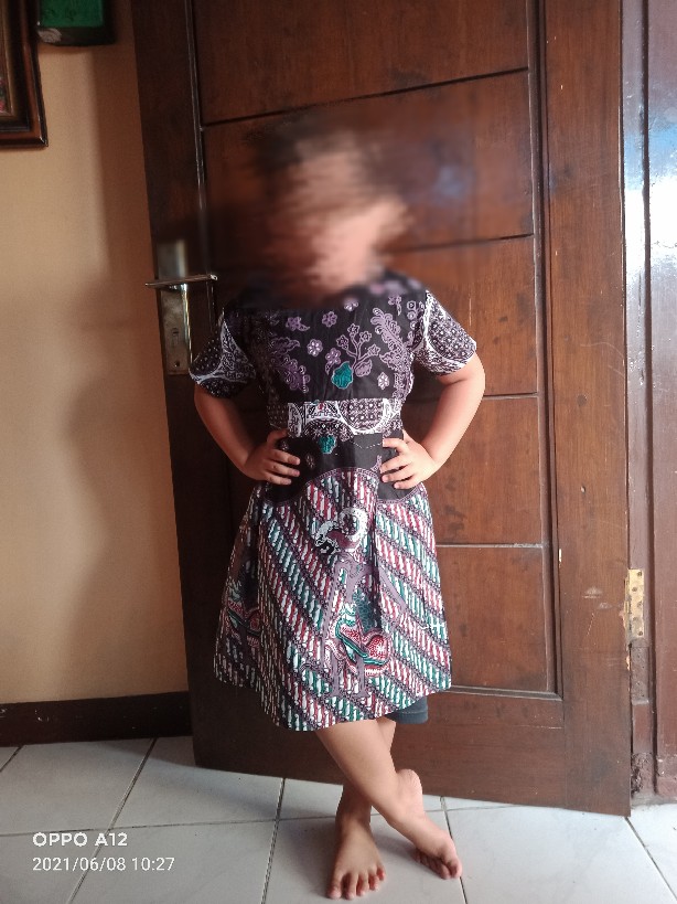 Dress Batik Anak Perempuan Umur 2-10 Tahun - Motif Batik Bervariasi - Batik Anak Harga Ecer